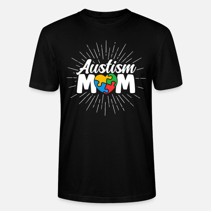 Autismus Mutter - Stanley/Stella Unisex Bio-T-Shirt CRAFTER - Schwarz
