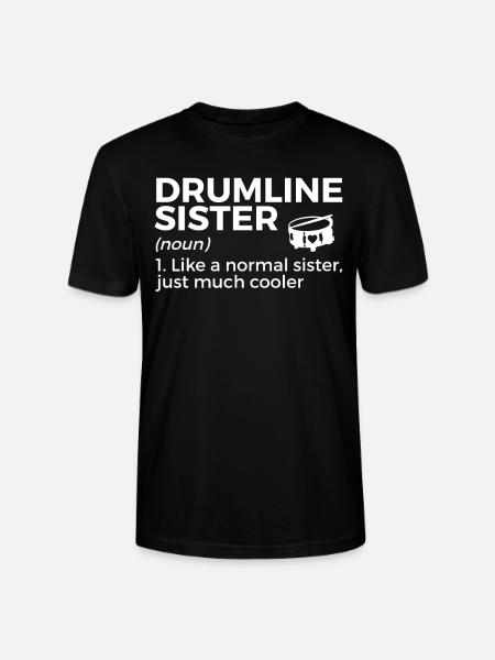 Drumline Trommeln Geschenk - Stanley/Stella Unisex Bio-T-Shirt CRAFTER - Schwarz