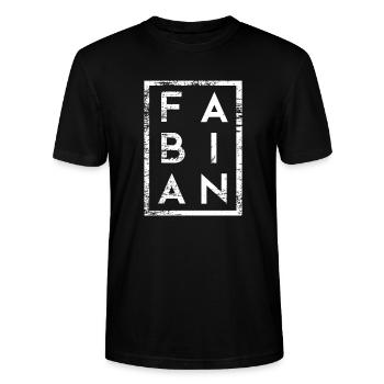 Fabian Minimalisme - T-shirt bio CRAFTER Stanley Stella Unisexe - noir - Devant - Alina (178cm) & Michal (187cm)
