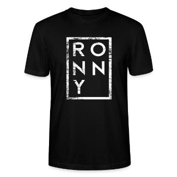 Ronny Minimalisme - T-shirt bio CRAFTER Stanley Stella Unisexe - noir - Devant - Alina (178cm) & Michal (187cm)