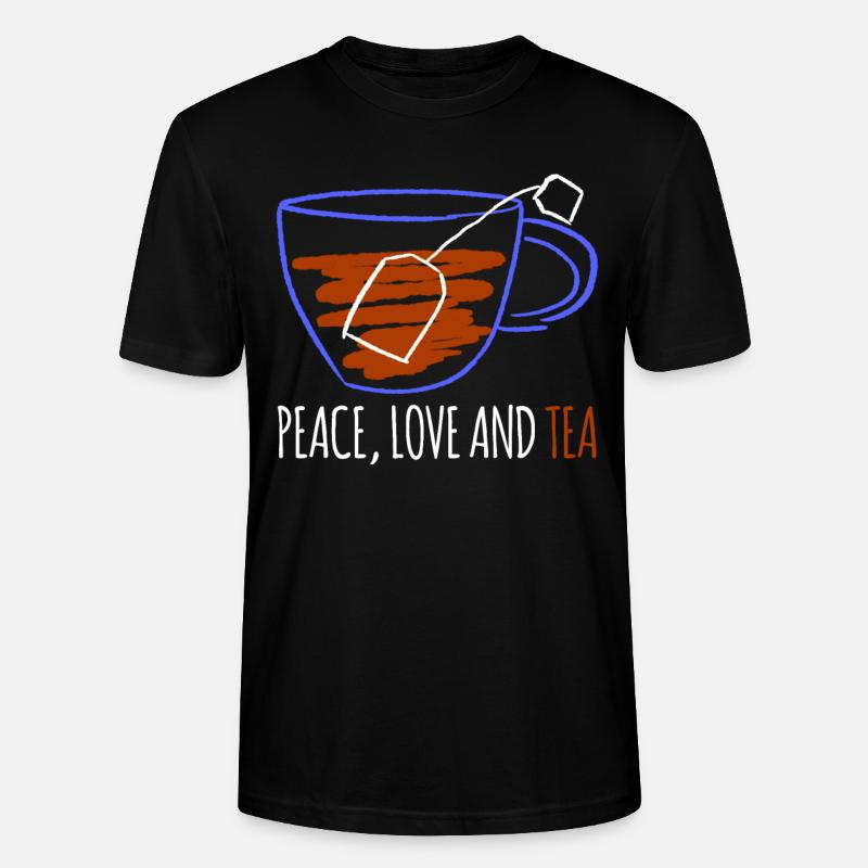 Tee Teetrinker Teebeutel Teetasse - Stanley/Stella Unisex Bio-T-Shirt CRAFTER - Schwarz