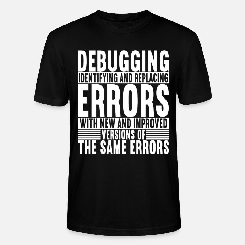 Programmeur Informaticien - T-shirt bio CRAFTER Stanley Stella Unisexe - noir