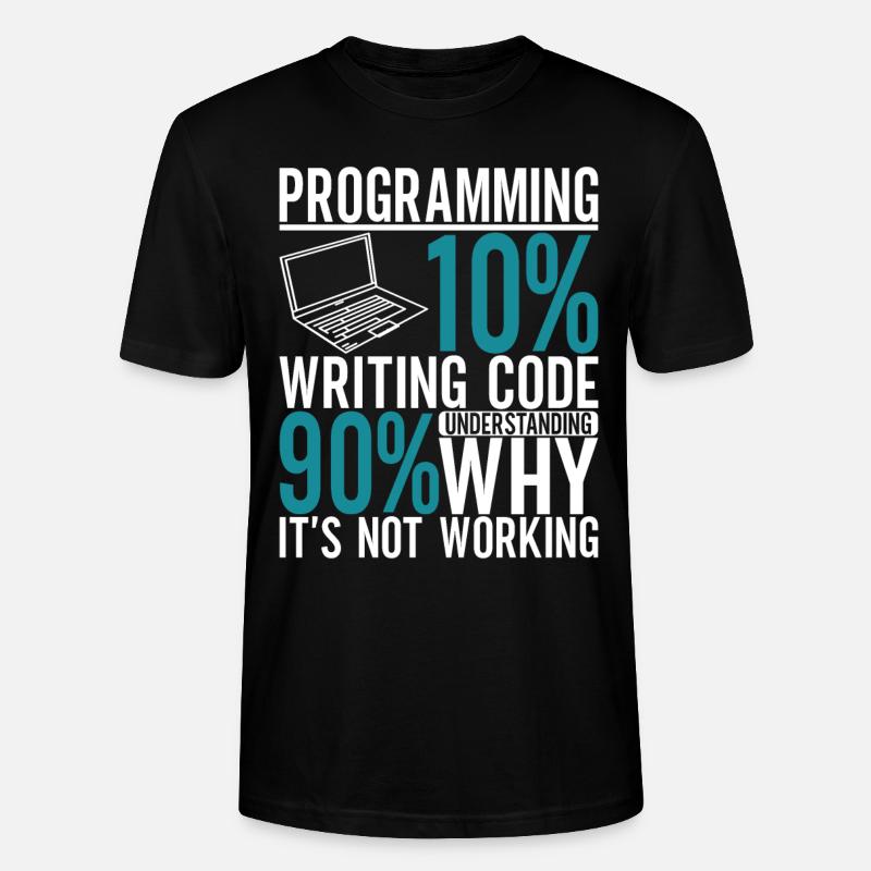 Programmierer Informatiker - Stanley/Stella Unisex Bio-T-Shirt CRAFTER - Schwarz