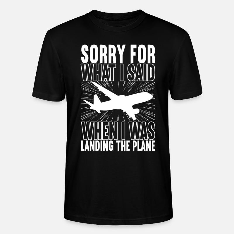 Pilote d’avion - T-shirt bio CRAFTER Stanley Stella Unisexe - noir