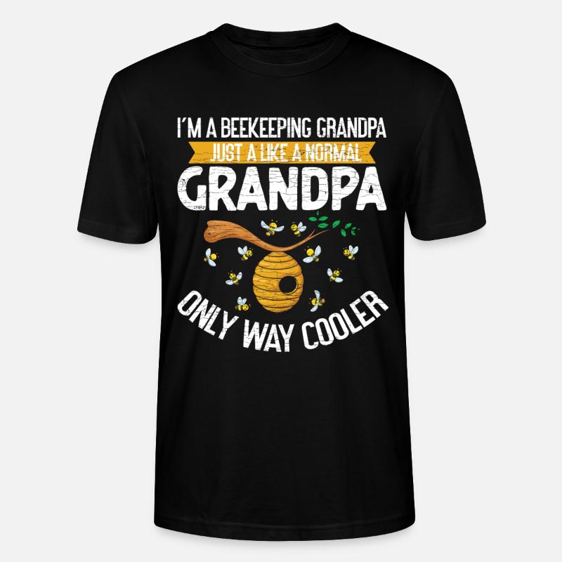 Beekeeper Opa Imker Geschenk - Stanley/Stella Unisex Bio-T-Shirt CRAFTER - Schwarz