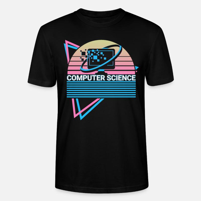 Informatik Retro - Stanley/Stella Unisex Bio-T-Shirt CRAFTER - Schwarz