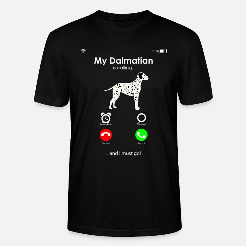 Dalmatiner - Stanley/Stella Unisex Bio-T-Shirt CRAFTER - Schwarz