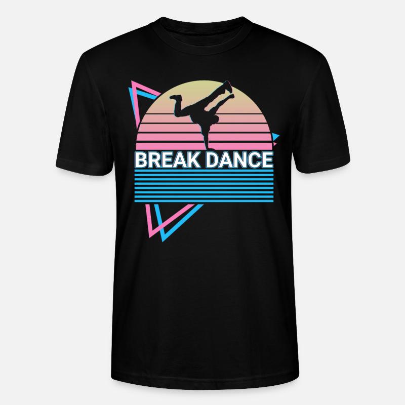Breakdance Breakdance Retro - Stanley/Stella CRAFTER Unisex Organic T-Shirt - black