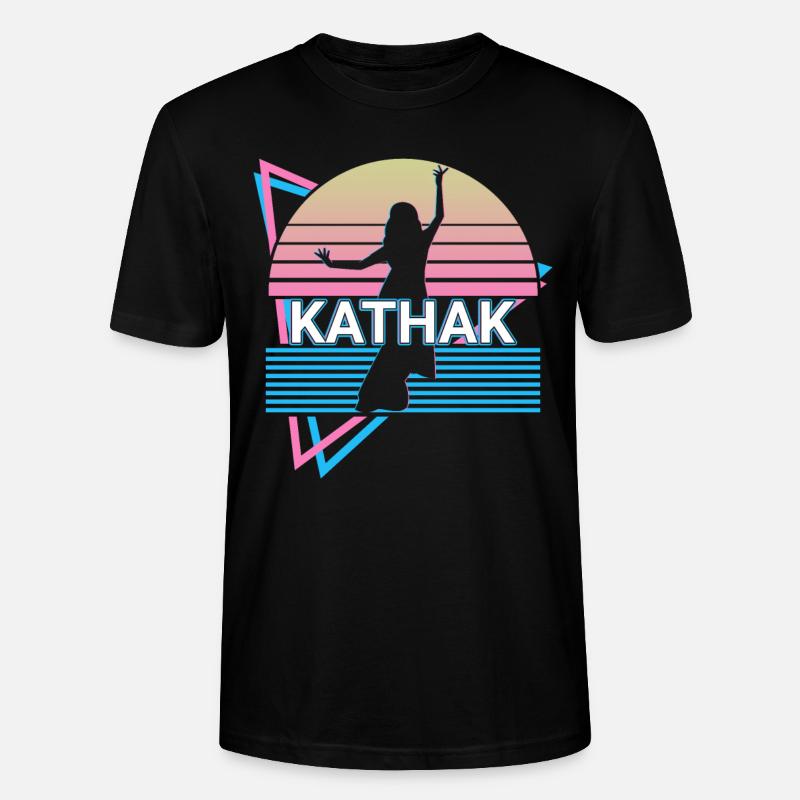 Kathak Indischer Tanz Retro - Stanley/Stella Unisex Bio-T-Shirt CRAFTER - Schwarz