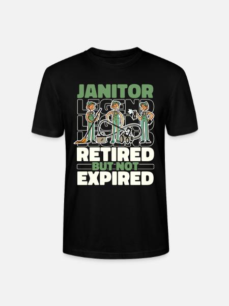 Retired caretaker - Stanley/Stella CRAFTER Unisex Organic T-Shirt - black