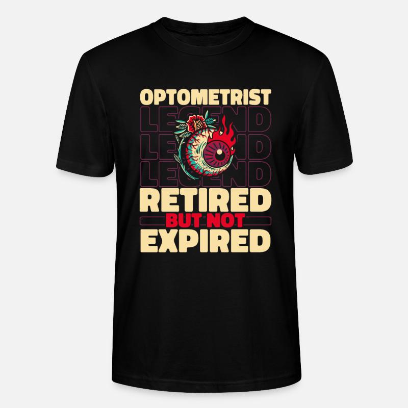 Opticien Opticien à la retraite - T-shirt bio CRAFTER Stanley Stella Unisexe - noir