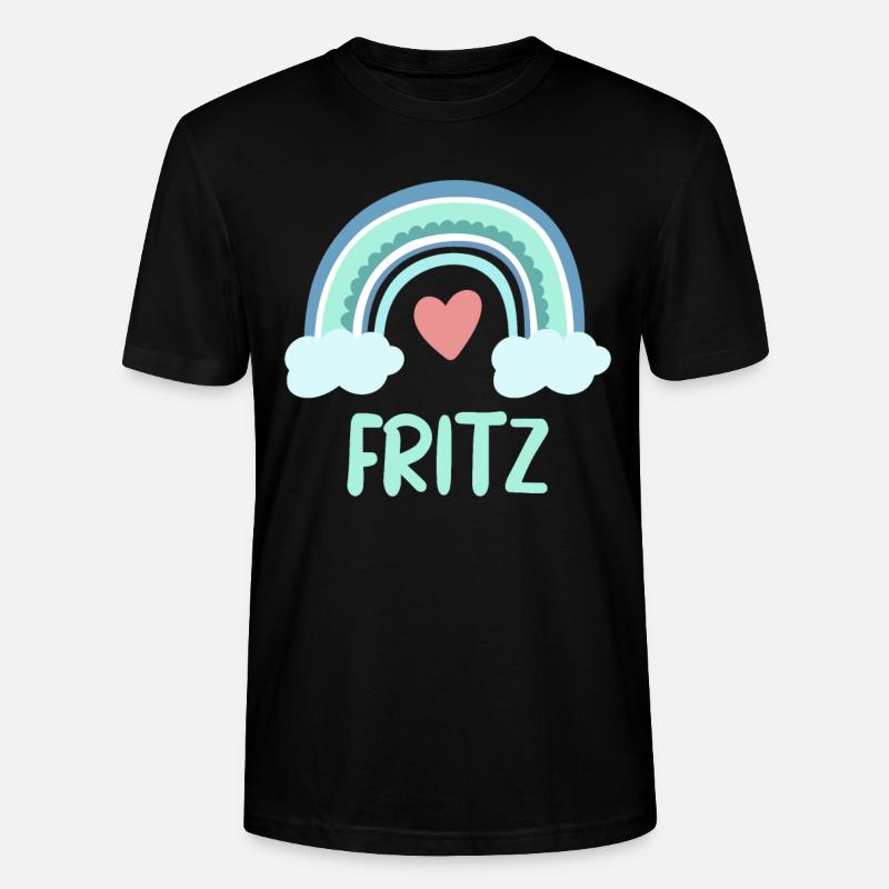 Fritz Nom Rainbow Baby - T-shirt bio CRAFTER Stanley Stella Unisexe - noir