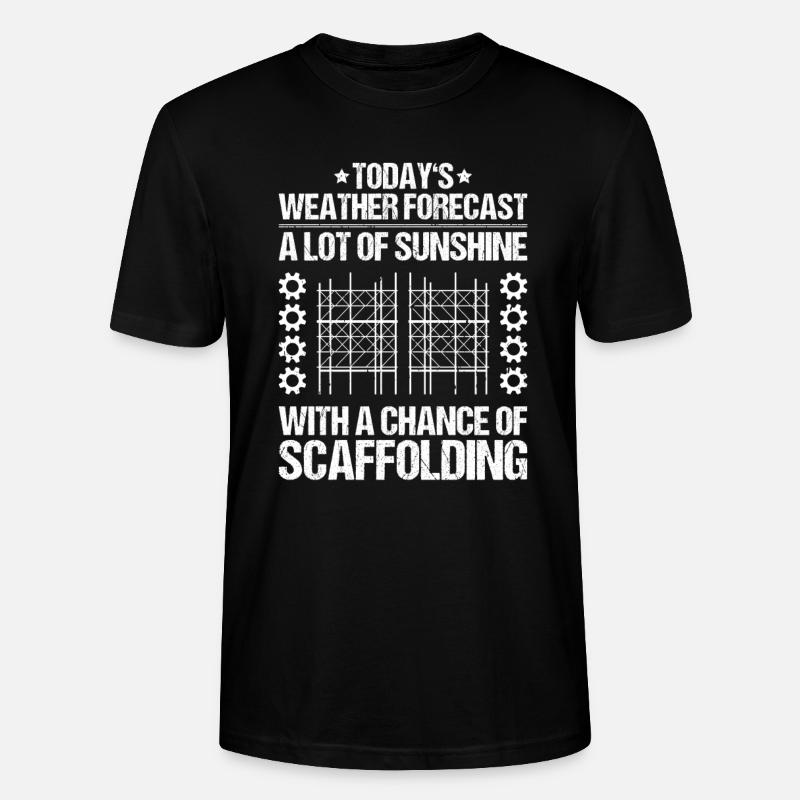 Échafaudage Échafaudage Échafaudage - T-shirt bio CRAFTER Stanley Stella Unisexe - noir