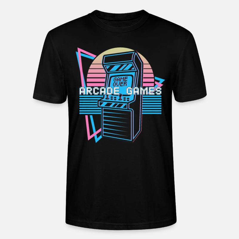 Arcade-Spiele Retro - Stanley/Stella Unisex Bio-T-Shirt CRAFTER - Schwarz