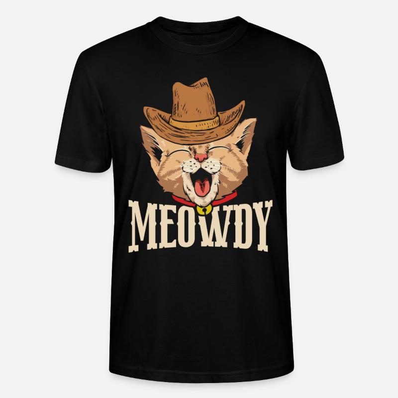 Meowdy - Stanley/Stella Unisex Bio-T-Shirt CRAFTER - Schwarz