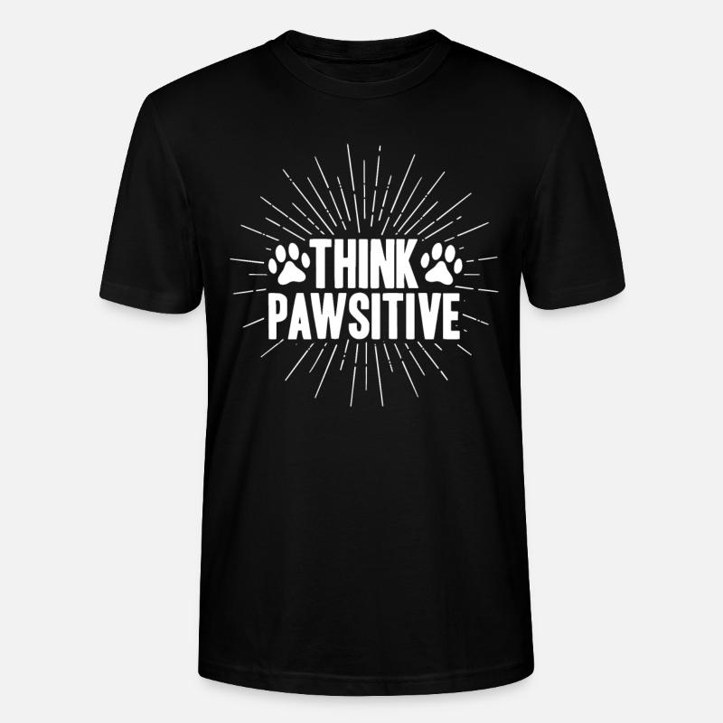 Think Pawsitive - Stanley/Stella Unisex Bio-T-Shirt CRAFTER - Schwarz