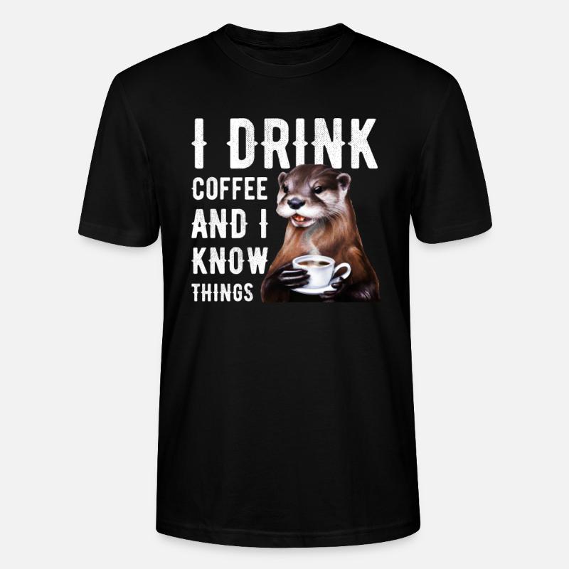Kaffee Coffeeshop - Stanley/Stella Unisex Bio-T-Shirt CRAFTER - Schwarz