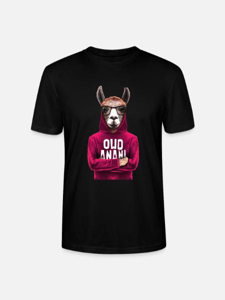 Lama Alpaga - T-shirt bio CRAFTER Stanley Stella Unisexe - noir