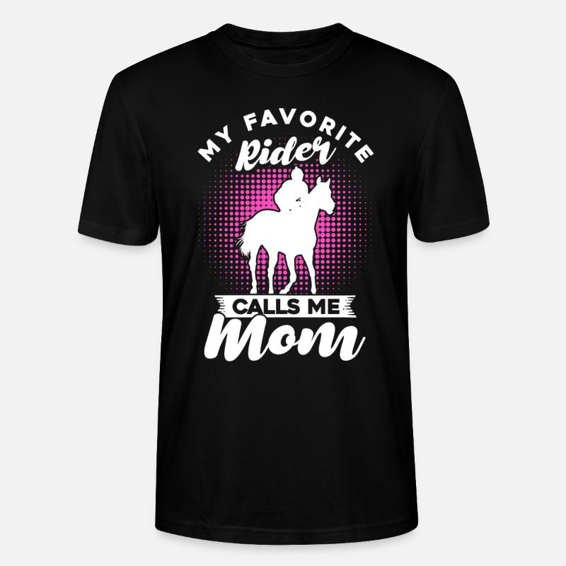 Mon cavalier préféré m’appelle maman - T-shirt bio CRAFTER Stanley Stella Unisexe - noir