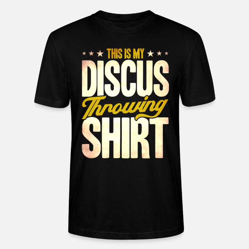 Diskuswerfen Diskuswerfer Geschenk - Stanley/Stella Unisex Bio-T-Shirt CRAFTER - Schwarz
