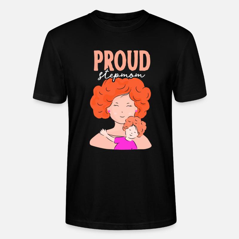Stolze Stiefmutter Kind Ziehmutter Pflegemutter - Stanley/Stella Unisex Bio-T-Shirt CRAFTER - Schwarz