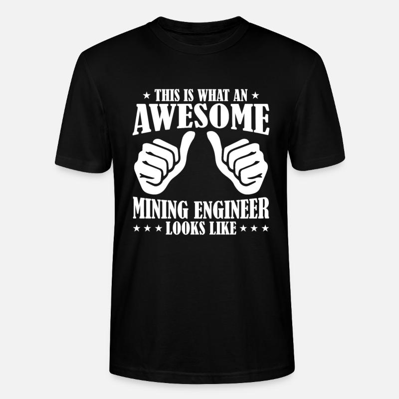 Engineer Komisch Mining Engineer - Stanley/Stella CRAFTER Unisex Organic T-Shirt - black