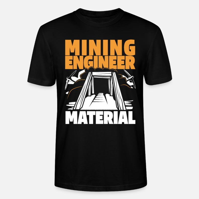 Engineer Mining Engineer - Stanley/Stella CRAFTER Unisex Organic T-Shirt - black