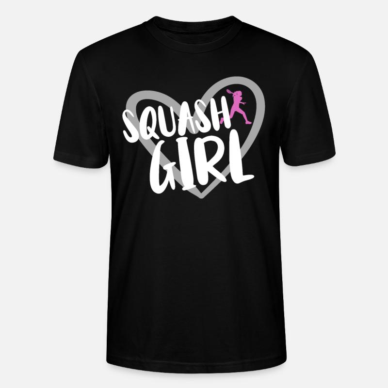 Squash Spieler - Stanley/Stella Unisex Bio-T-Shirt CRAFTER - Schwarz