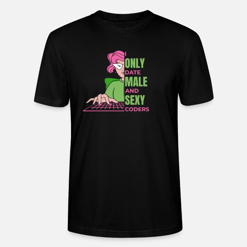 Developer Coder Programmer Humor - Stanley/Stella CRAFTER Unisex Organic T-Shirt - black