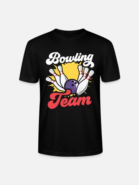 Bowling Team Hobby Bowler Mannschaft - Stanley/Stella CRAFTER Unisex Organic T-Shirt - black