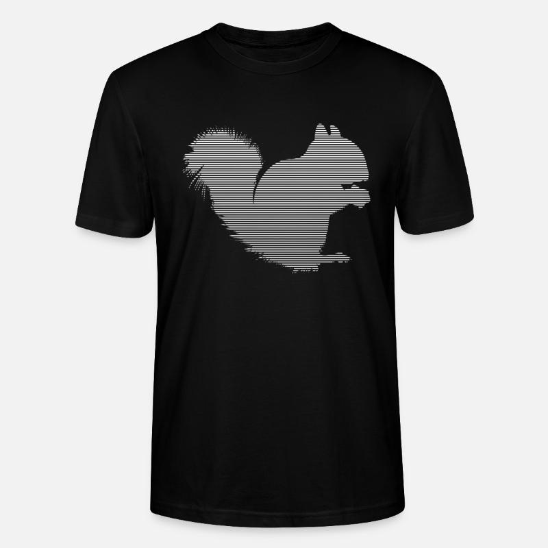 Eichhörnchen - Stanley/Stella Unisex Bio-T-Shirt CRAFTER - Schwarz