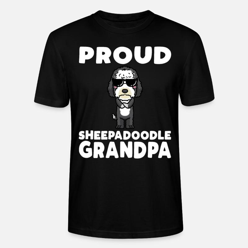 Chien Sheepadoodle - T-shirt bio CRAFTER Stanley Stella Unisexe - noir