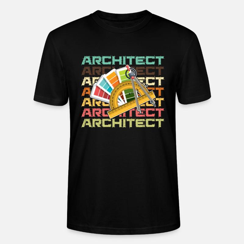 Architect Architect Architecture Building - Stanley/Stella CRAFTER Unisex Organic T-Shirt - black