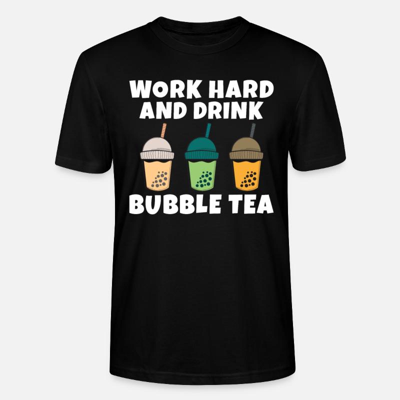 Bubble Tea Lover Cadeau - T-shirt bio CRAFTER Stanley Stella Unisexe - noir