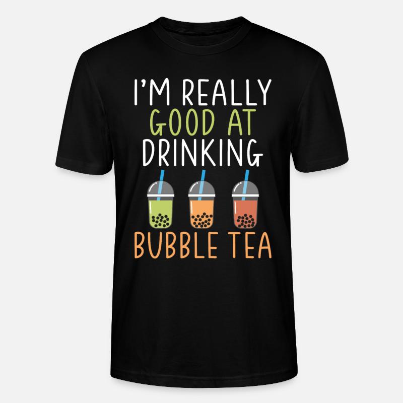 Bubble Tea Lover Cadeau - T-shirt bio CRAFTER Stanley Stella Unisexe - noir