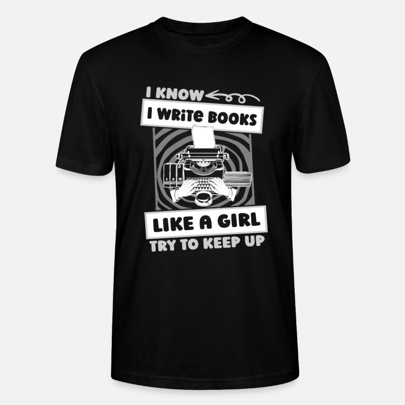 Écrivain Auteur Machine à écrire - T-shirt bio CRAFTER Stanley Stella Unisexe - noir