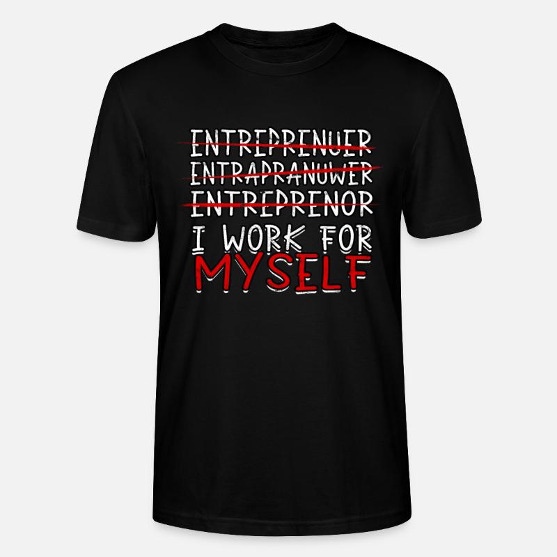 geschäftsführer chef geschenk geschenkidee arbeit - Stanley/Stella Unisex Bio-T-Shirt CRAFTER - Schwarz
