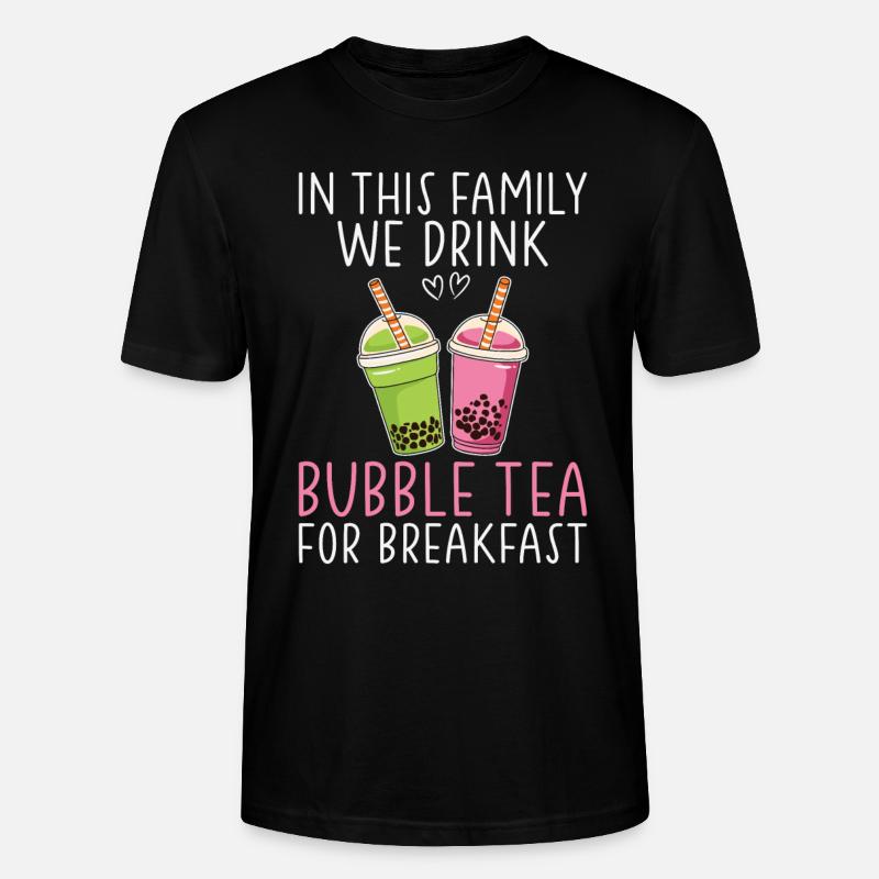 Bubble Tea Lover Cadeau - T-shirt bio CRAFTER Stanley Stella Unisexe - noir