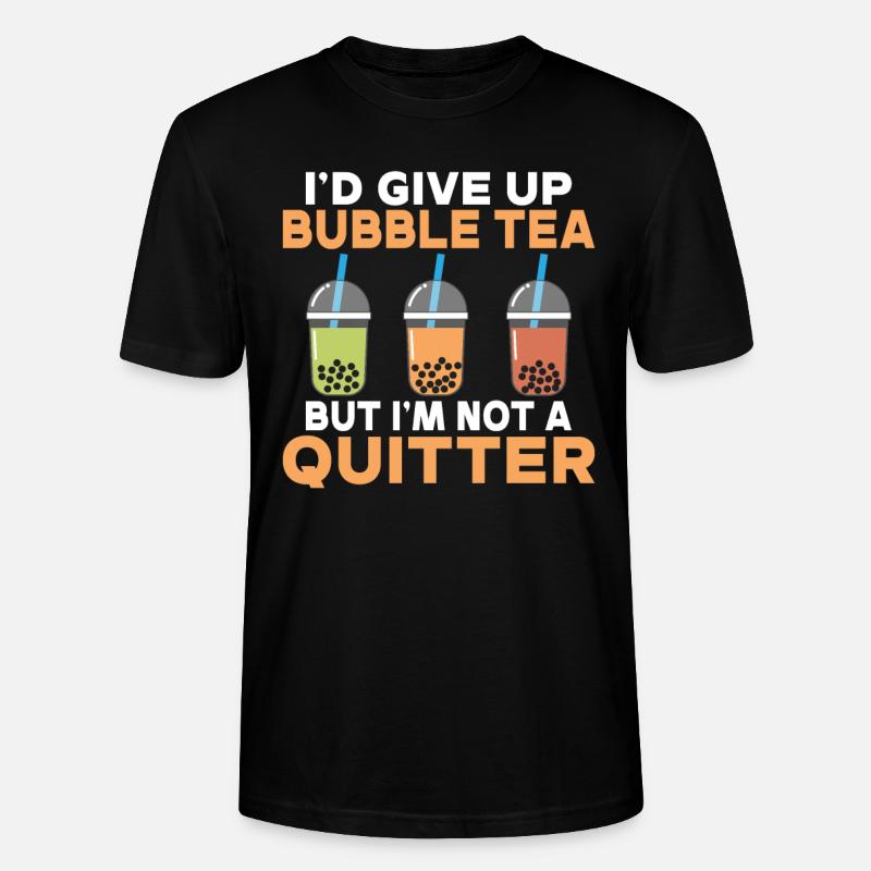 Bubble Tea Lover Cadeau - T-shirt bio CRAFTER Stanley Stella Unisexe - noir