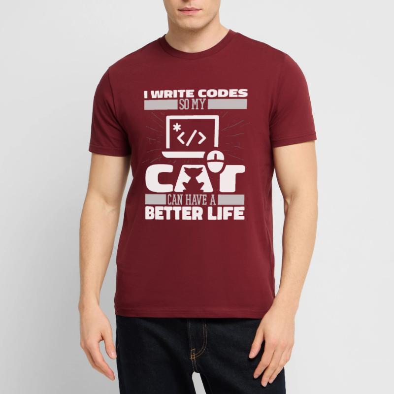 Entwickler Coder Programmierer Katze Stanley/Stella Unisex Bio-T-Shirt CRAFTER