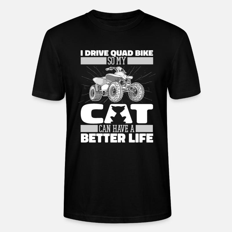 Quad Chat - T-shirt bio CRAFTER Stanley Stella Unisexe - noir