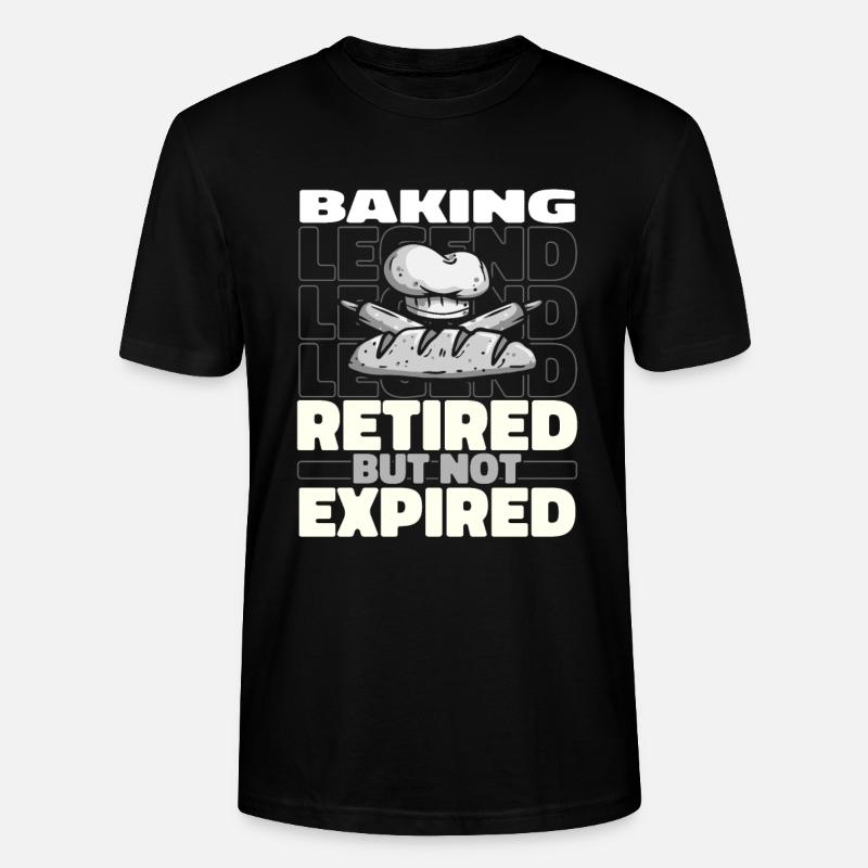 Boulangerie Baker Bakery Retraité - T-shirt bio CRAFTER Stanley Stella Unisexe - noir