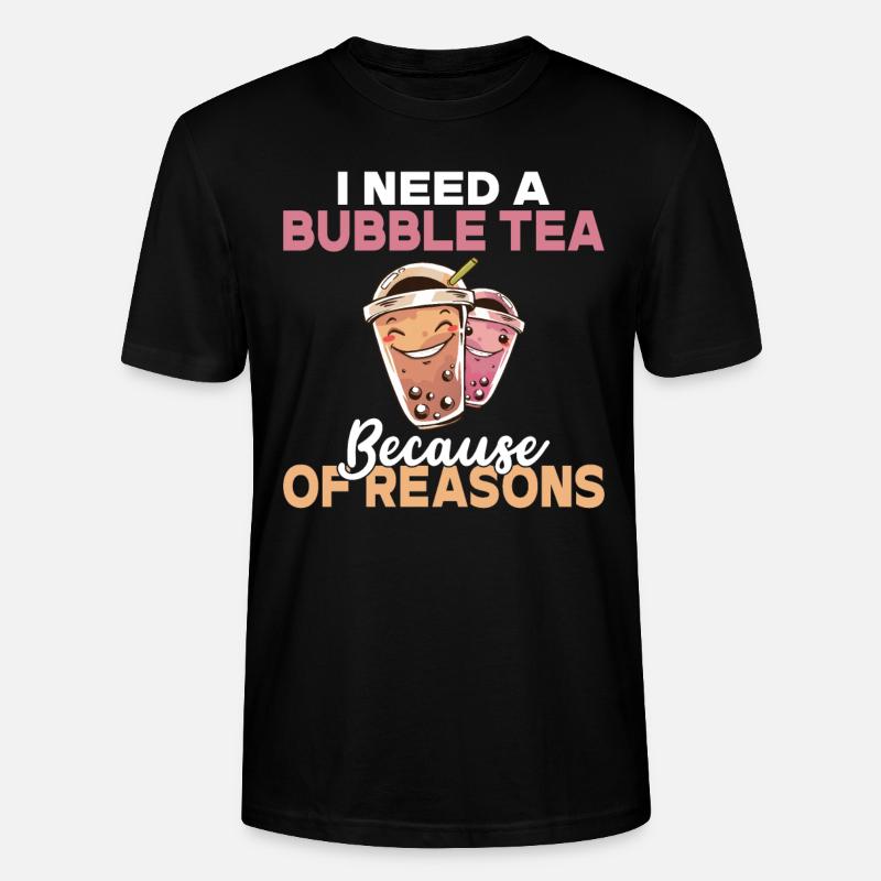 Bubble Tea Lover Cadeau - T-shirt bio CRAFTER Stanley Stella Unisexe - noir