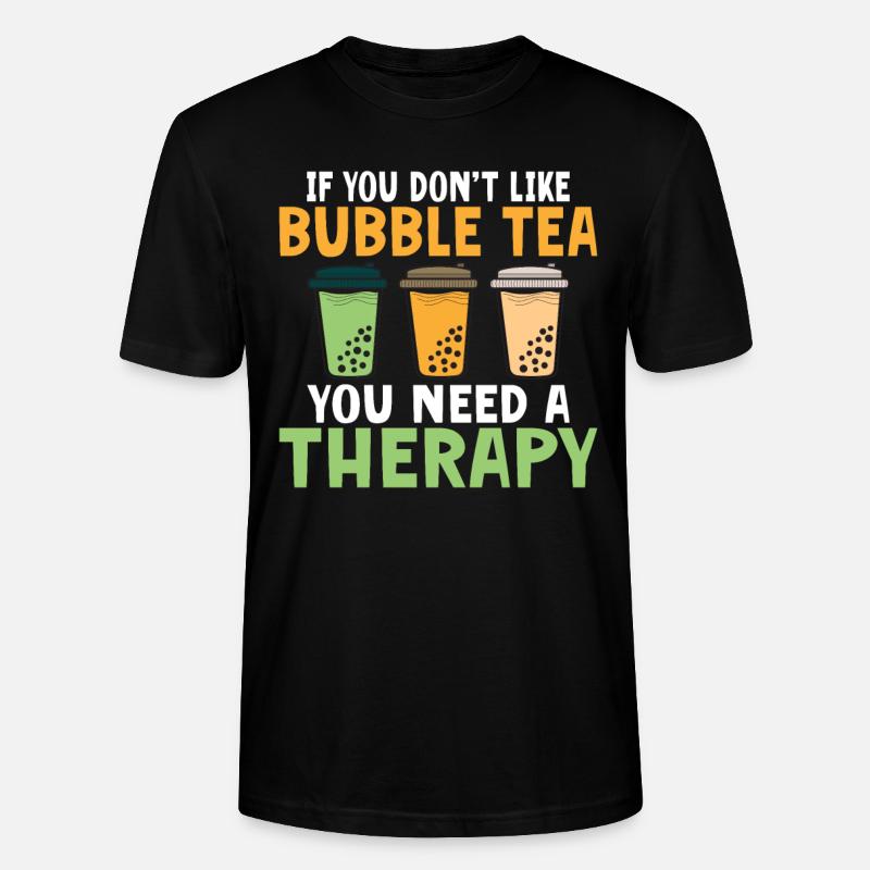 Bubble Tea Lover Cadeau - T-shirt bio CRAFTER Stanley Stella Unisexe - noir
