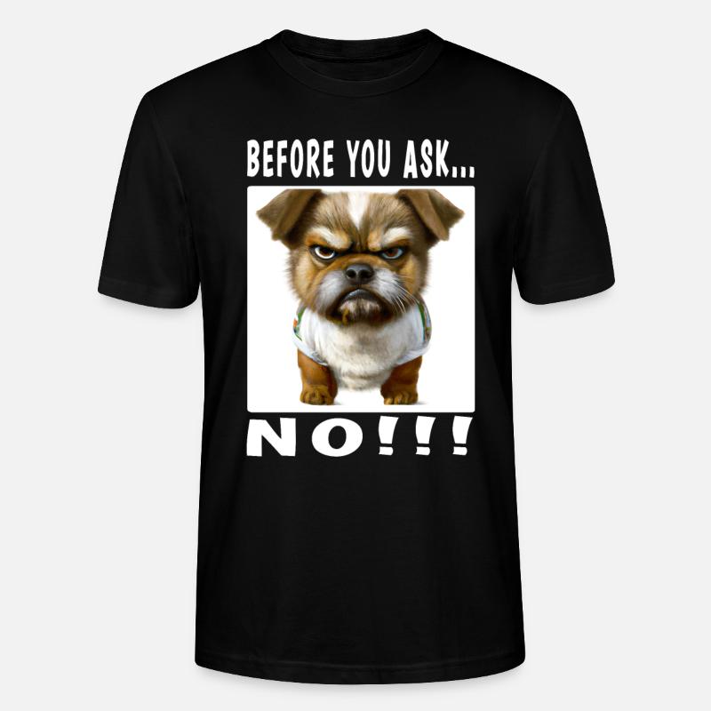 Avant de demander non - T-shirt bio CRAFTER Stanley Stella Unisexe - noir