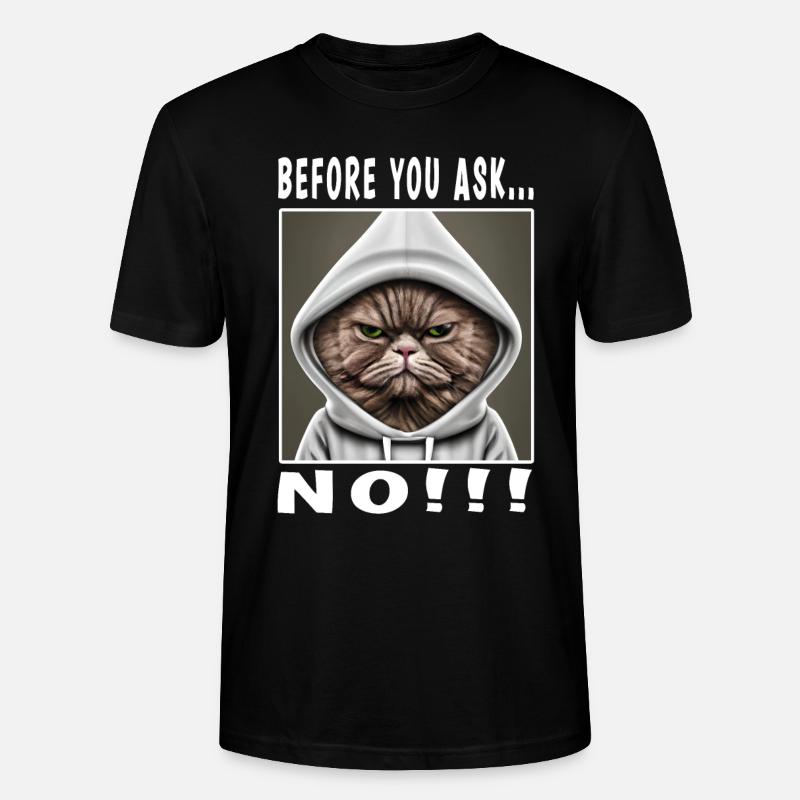 Avant de demander non - T-shirt bio CRAFTER Stanley Stella Unisexe - noir