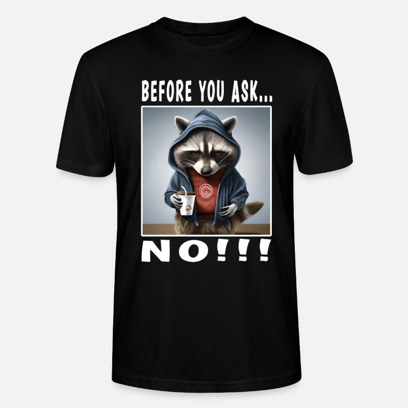 Avant de demander non - T-shirt bio CRAFTER Stanley Stella Unisexe - noir