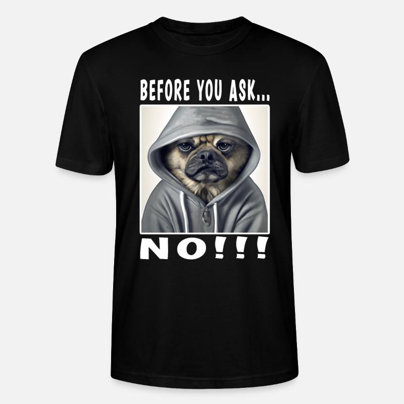 Avant de demander non - T-shirt bio CRAFTER Stanley Stella Unisexe - noir