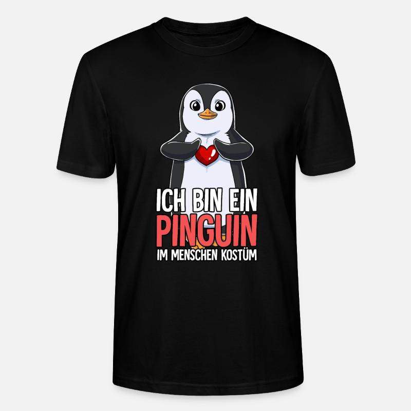 Ich Bin Ein Pinguin - Stanley/Stella Unisex Bio-T-Shirt CRAFTER - Schwarz