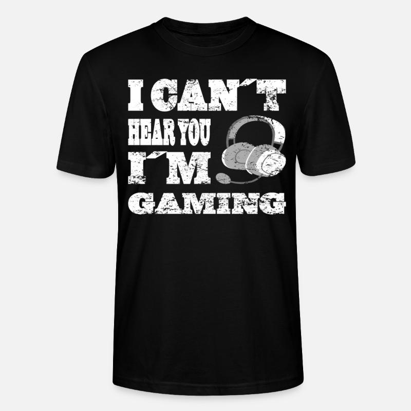 Gaming Retro Geschenkidee - Stanley/Stella Unisex Bio-T-Shirt CRAFTER - Schwarz